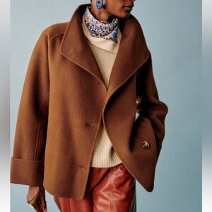 Sézane Mathias Coat in Caramel